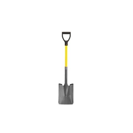 Bon Tool Shovel, Squareuare Point Closed Back 27" D Fiberglass Handle 28-147